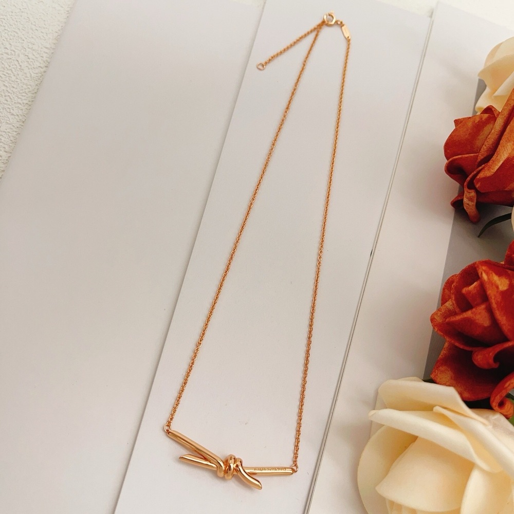 Tiffany & Co. Rose gold smooth rope necklace - Picture 2 of 4